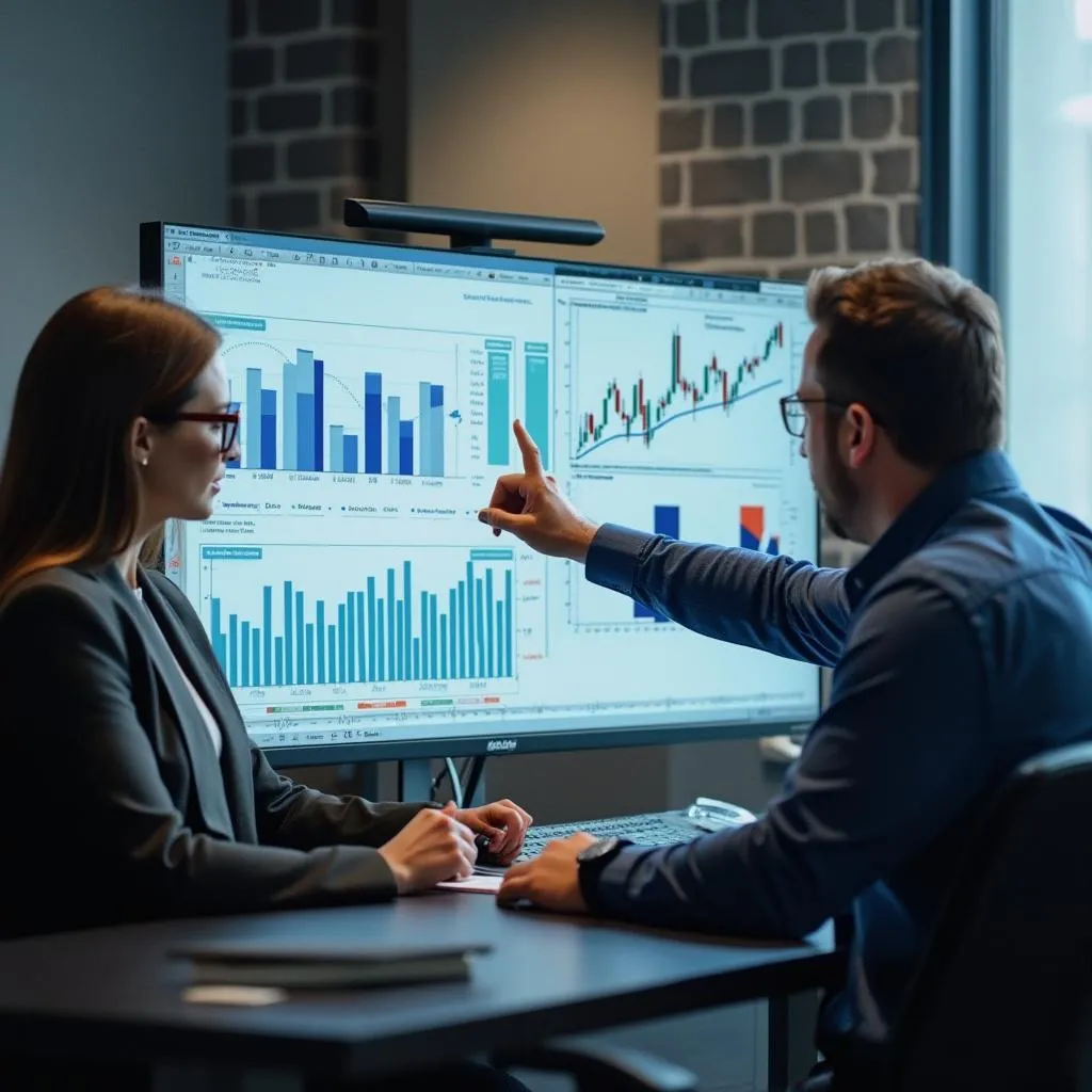 Sesión de estrategia financiera con un cliente