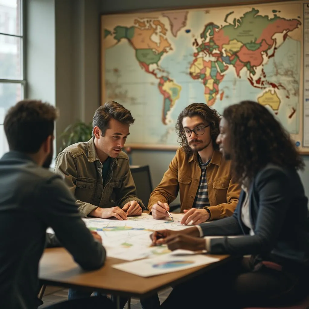 Equipo fundador de InversorPrep en una reunión estratégica inicial